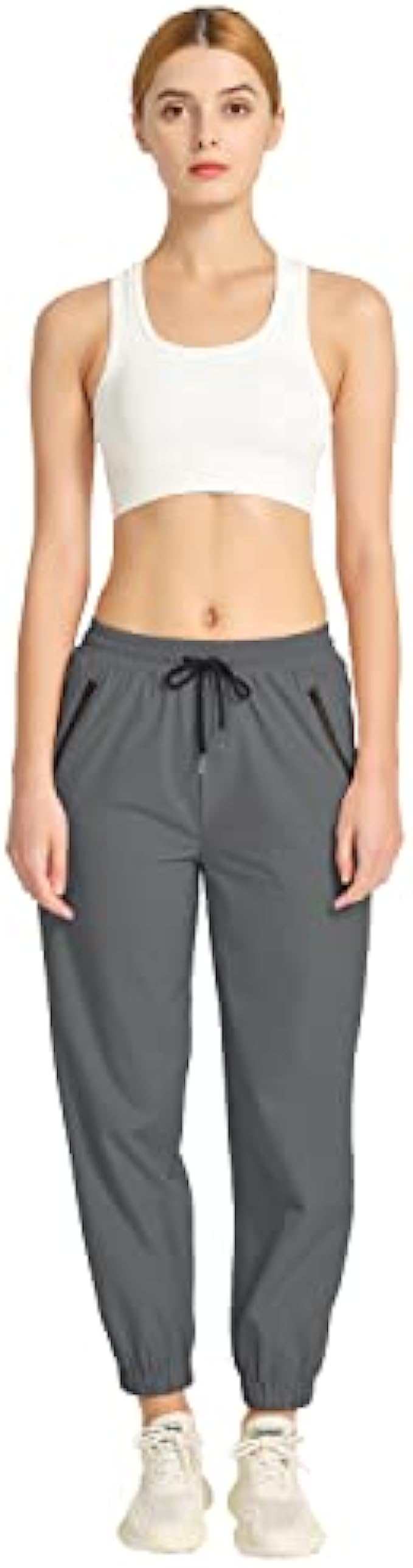CerroTorre Women's Hiking Pants Waterproof Lightweight Quick Dry Athletic Joggers with Zipper Pockets