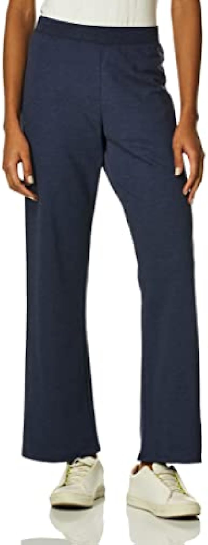 Hanes Women's EcoSmart Petite Open Bottom Leg Sweatpants