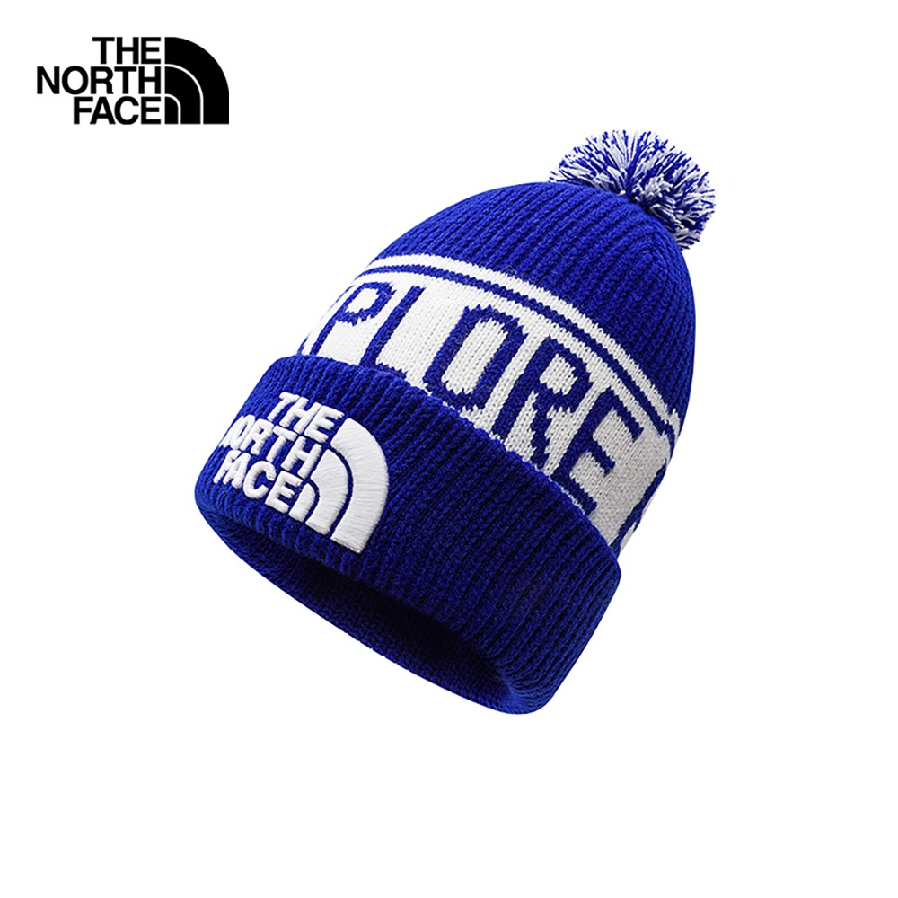 The North Face Retro Pom Beanie - Lapis Blue