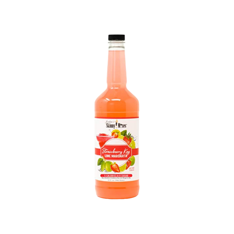 Jordan's Skinny Mixes Strawberry Key Lime Margarita, Sugar Free Cocktail Flavoring Mix, 32 Fl Oz
