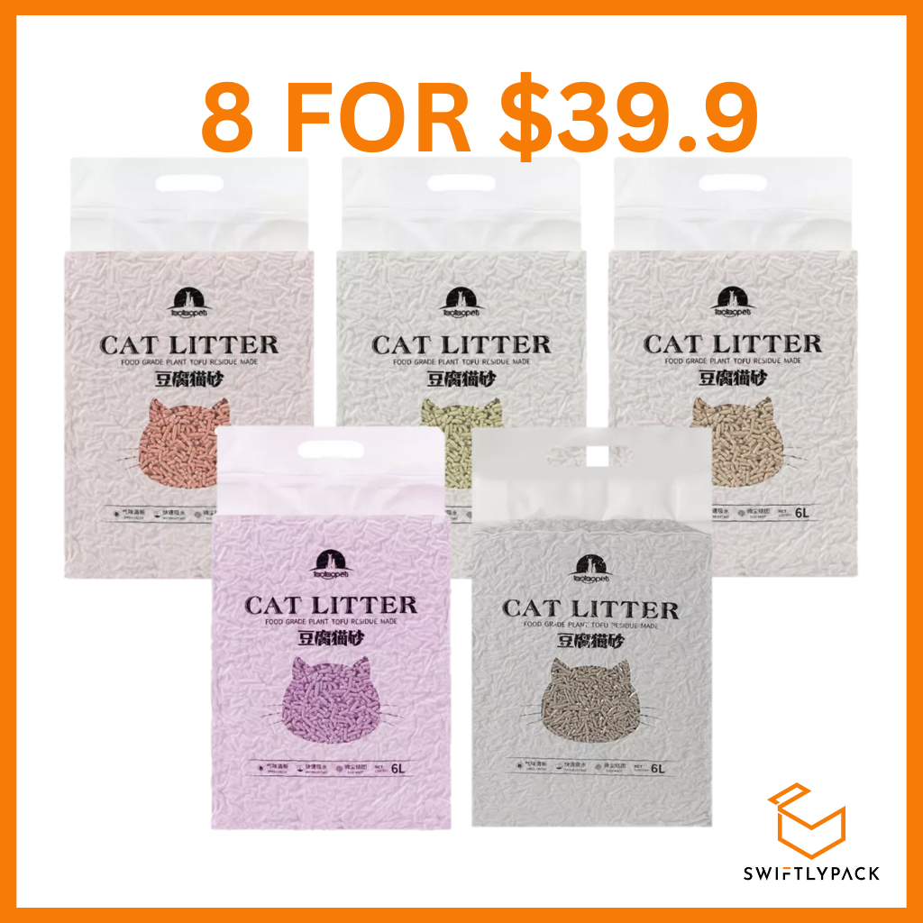 [8 FOR $39.9] Tofu Cat Cleaning Clump Litter (6L) 2.3kg